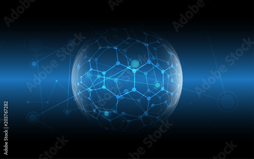 Global network connection abstract technology background global business innovation concept