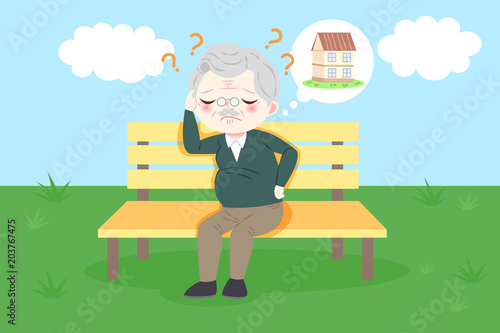 old man with alzheimer