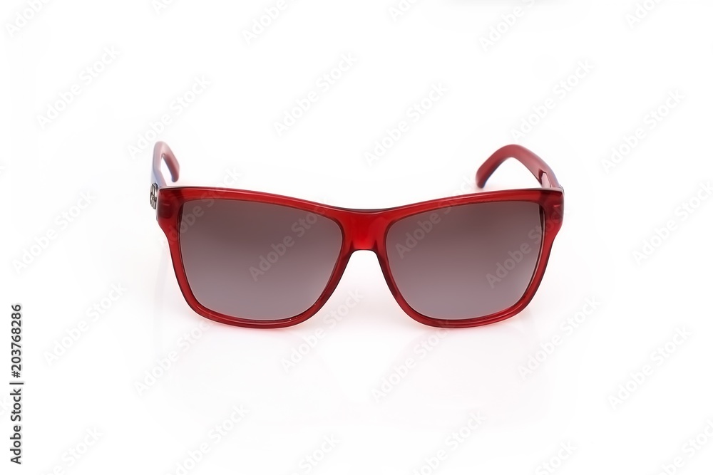 Sunglasses isolated on white background for the design of portraits Sunglasses isolated on white background for the design of portraits