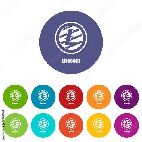 Litecoin icon. Simple illustration of litecoin vector icon for web