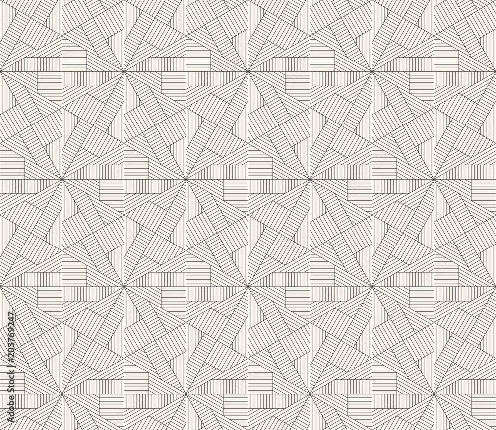 Vector seamless pattern. Modern stylish abstract texture. Repeating geometric tiles