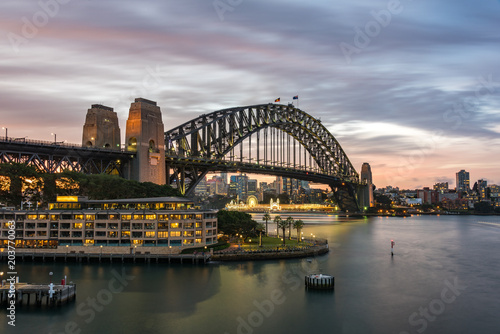 Sydney Harbour bridge at sunset © Olga K