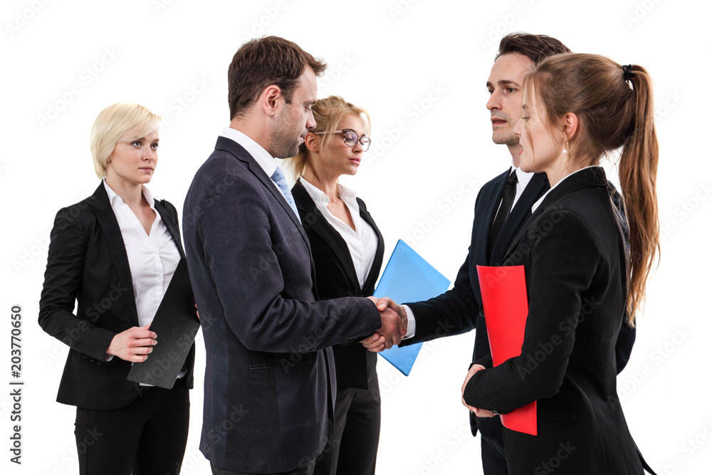 Business people shaking hands Business people shaking hands