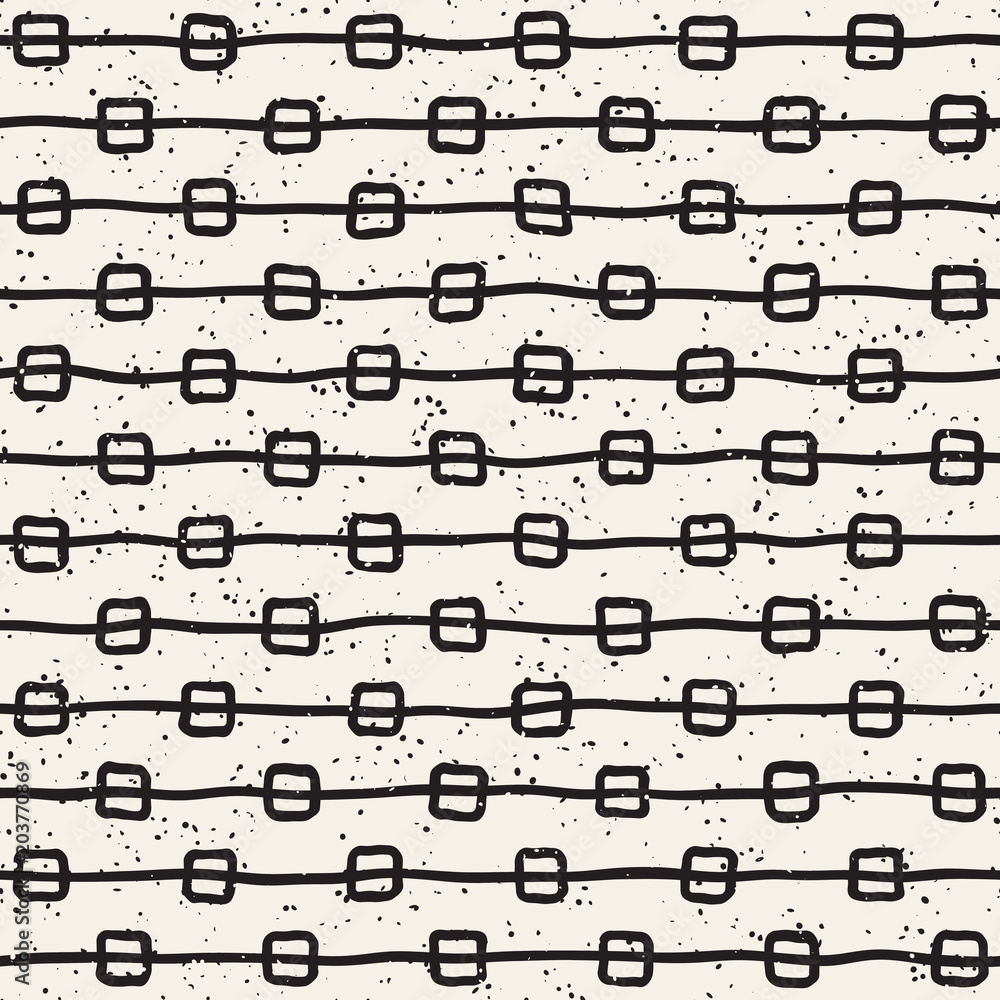 Hand drawn style ethnic seamless pattern. Abstract grungy geometric background in black and white. Hand drawn style ethnic seamless pattern. Abstract grungy geometric background in black and white.