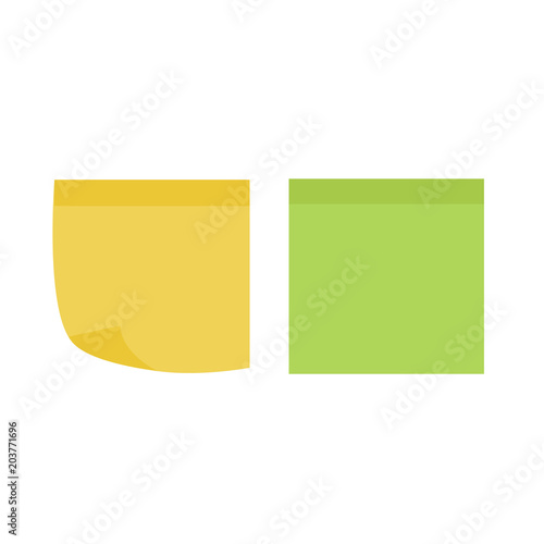 Multicolor notes post. Colored sticky note set. Post note paper vector