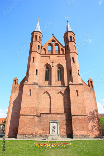 The historic St. Mary Church in Kyritz, Brandenburg, Germany