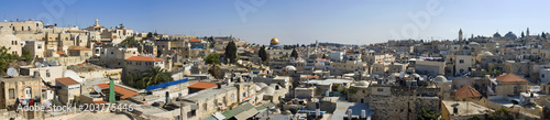 Jerusalem residential district panorama © Yury Kirillov