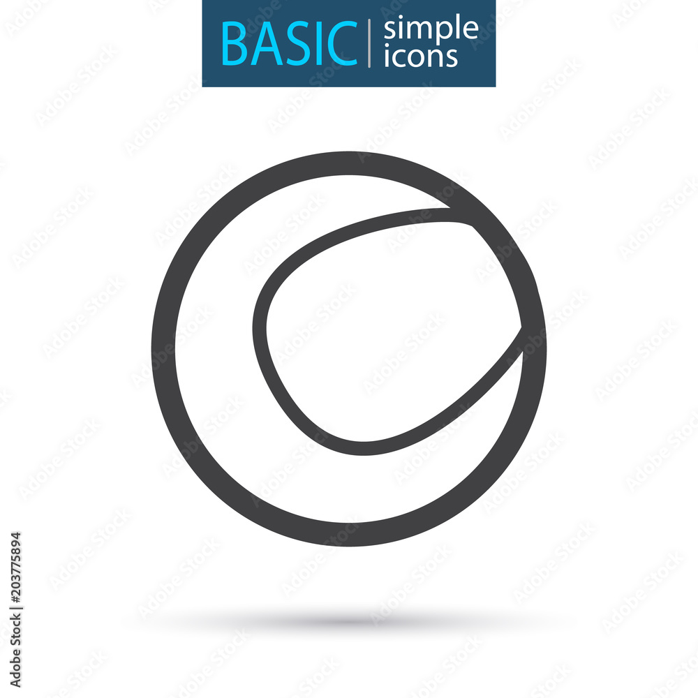 Sport equipment simple tennis icon Sport equipment simple tennis icon