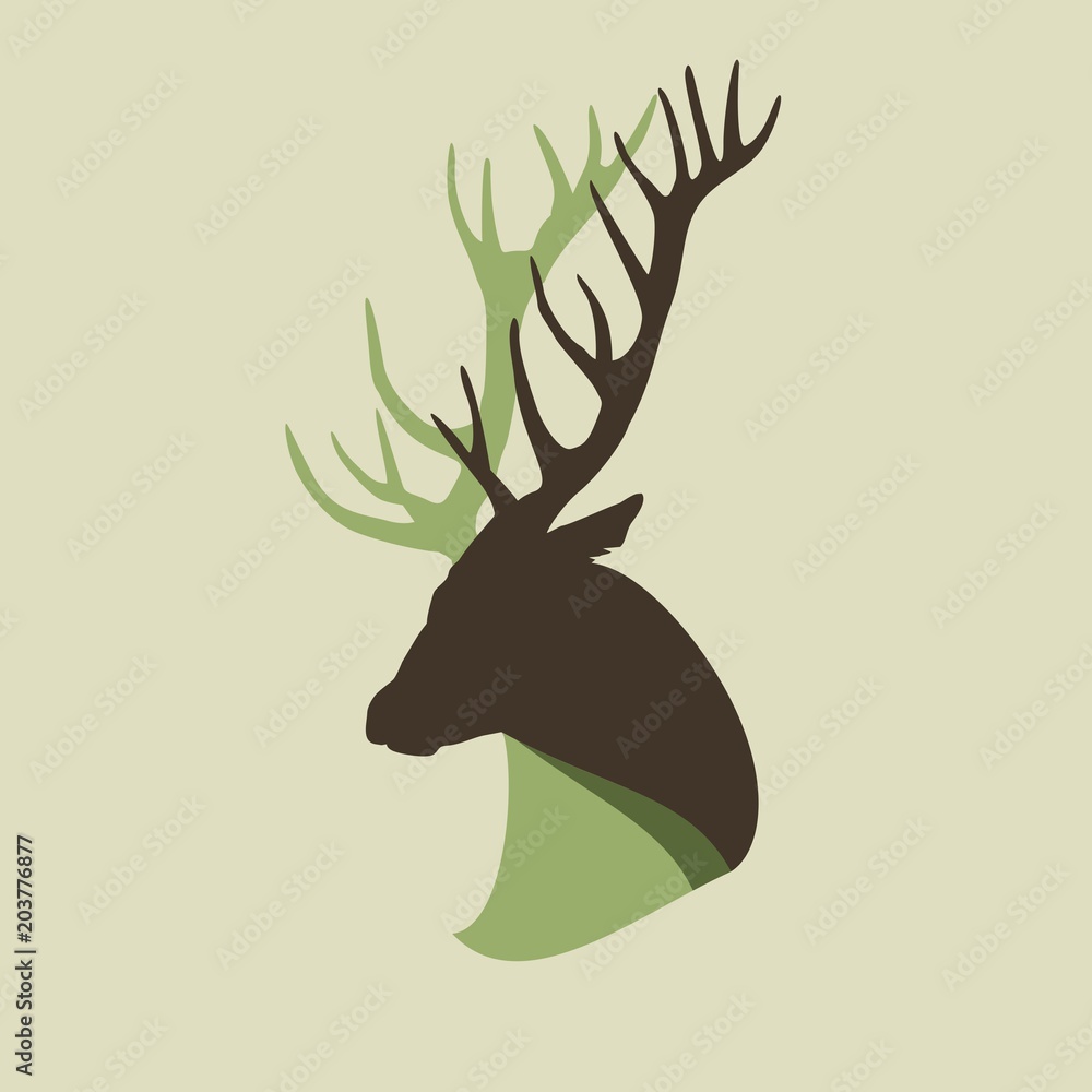 Fototapeta premium Голова оленя