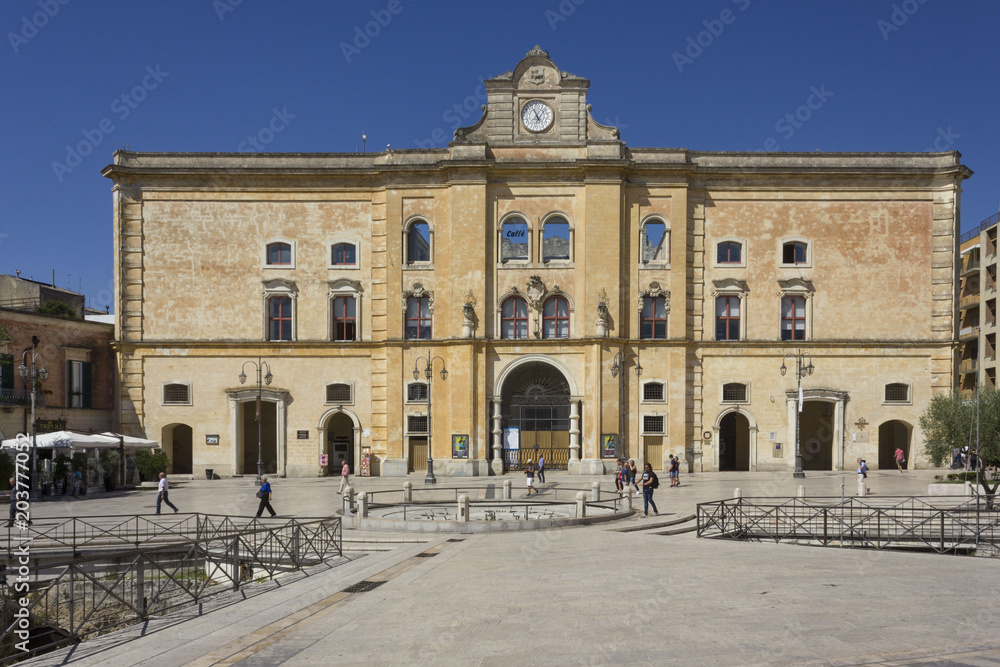 Annunziata palace in Matera city centre, Italy