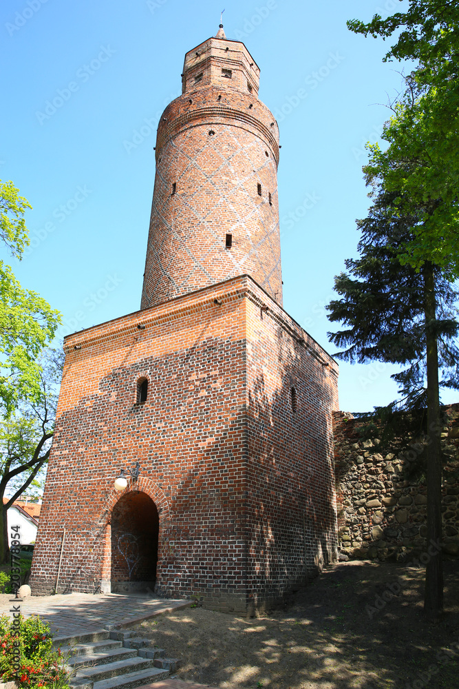 Medieval town gate in Stargard Szczecinski, Pomerania, Poland