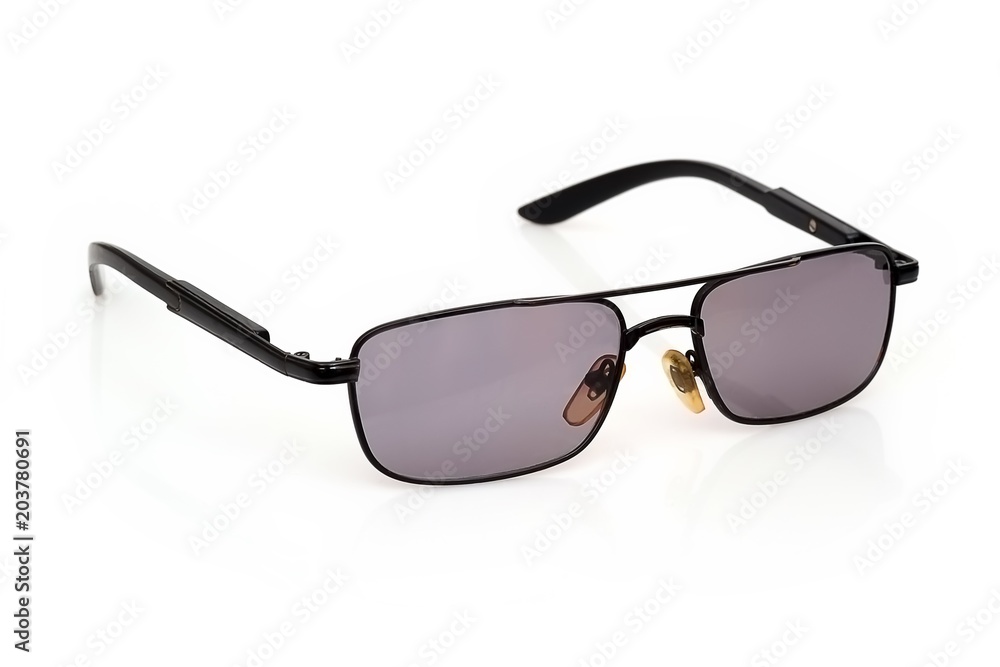Sunglasses isolated on white background for applying on a portrait	