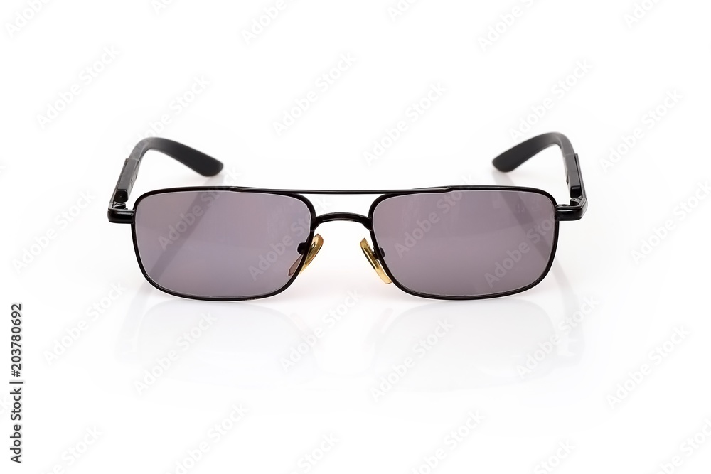 Sunglasses isolated on white background for applying on a portrait	