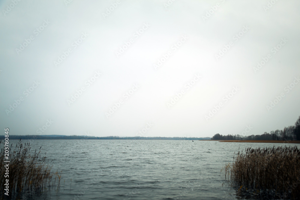 View of a rural lake