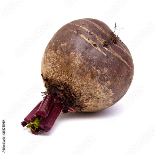 beetroot isolated on white photo