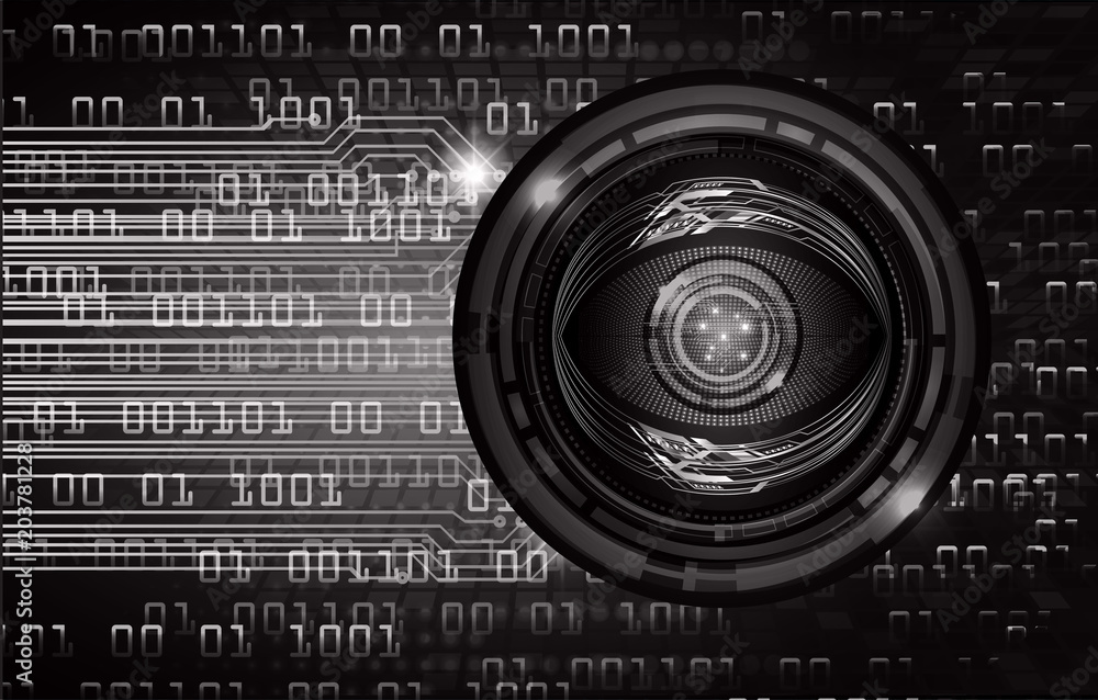 binary circuit board future technology, black eye cyber security concept background, abstract hi speed digital internet.motion move blur. pixel vector binary circuit board future technology, black eye cyber security concept background, abstract hi speed digital internet.motion move blur. pixel vector