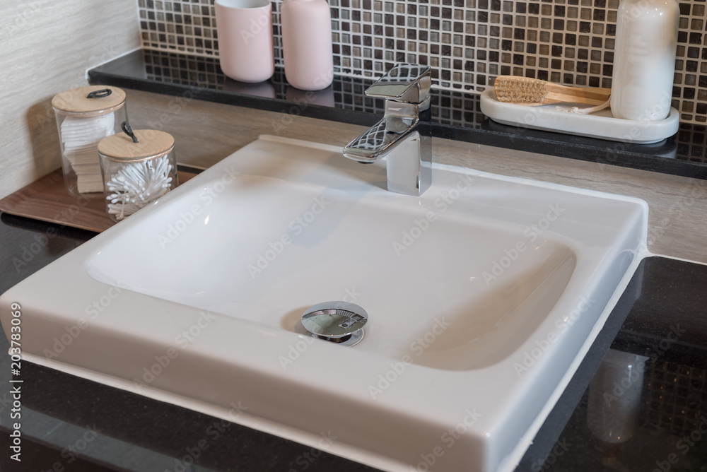 Fototapeta premium Bathroom interior in new luxury home