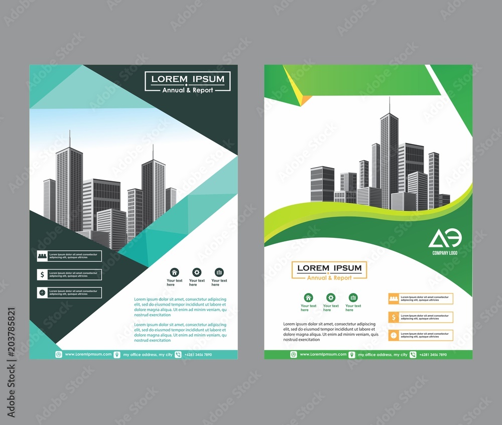 abstract cover and layout for presentation and marketing