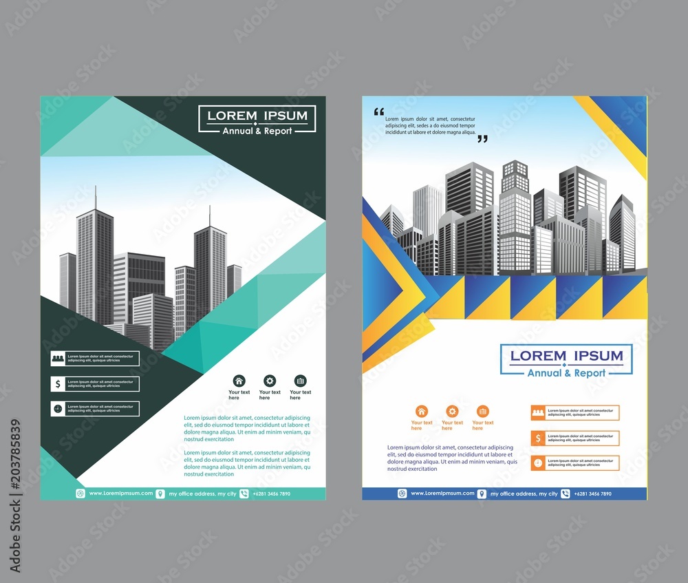 abstract cover and layout for presentation and marketing