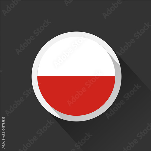 Poland national flag on dark background. Free Download Poland national flag on dark background. - GFXLoad