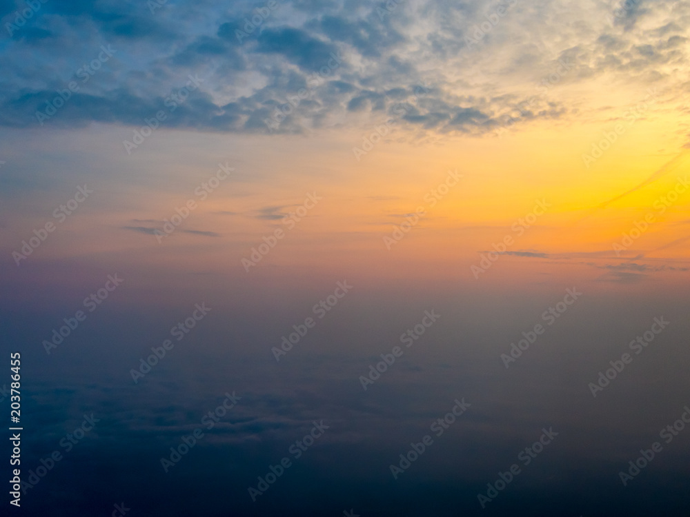 Sunrise from the air
