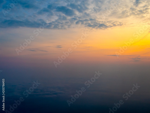 Sunrise from the air