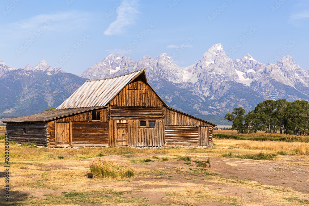 Mormon Row Barn in Grand Teton National Park, WY, USA