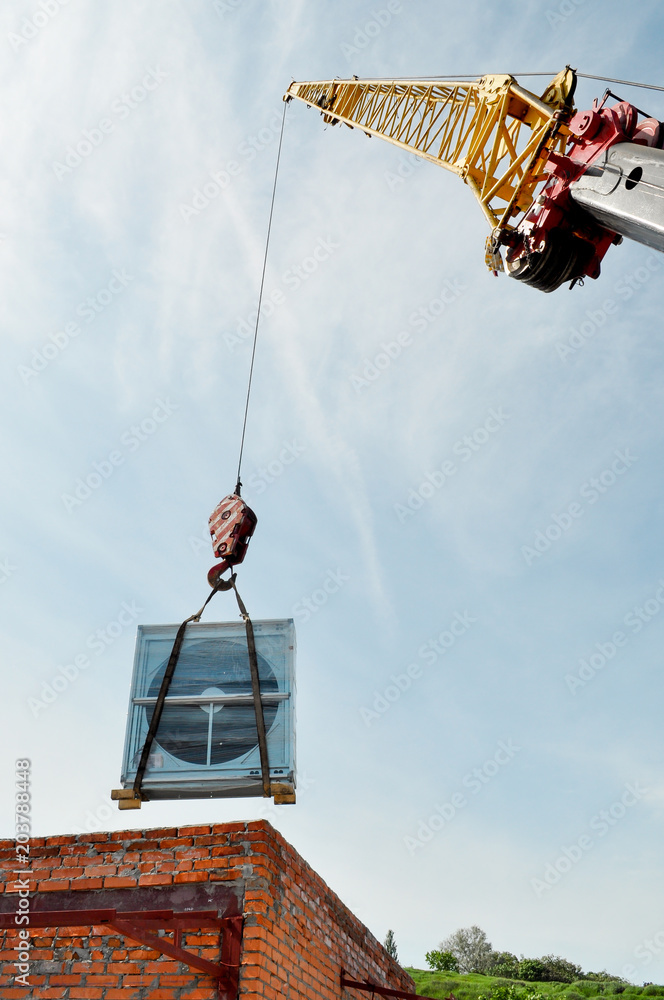 lifting equipment to the roof of a high-rise building