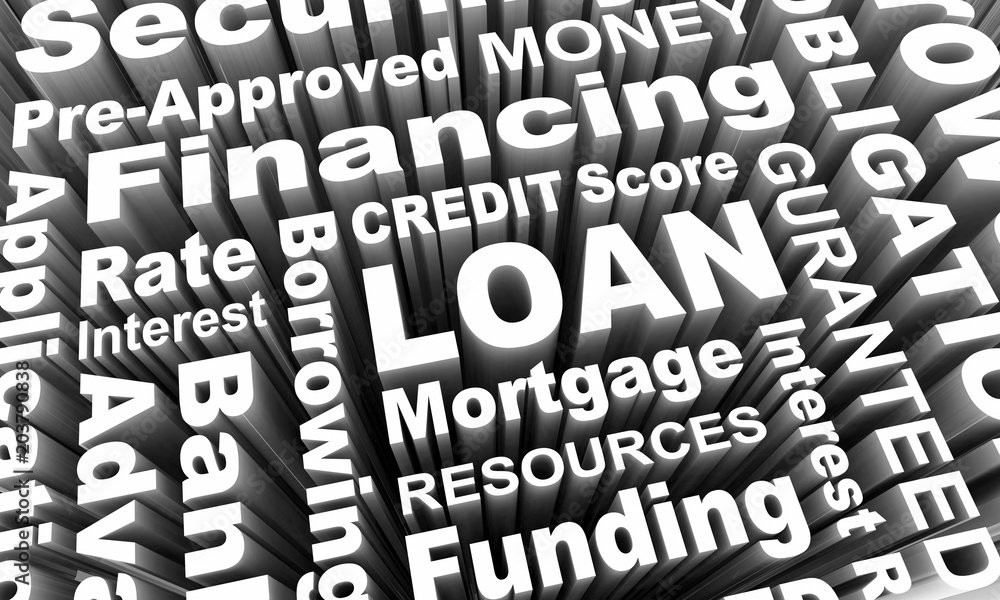 Loan Borrow Money Mortgage Credit Score Rating 3d Render Illustration Loan Borrow Money Mortgage Credit Score Rating 3d Render Illustration