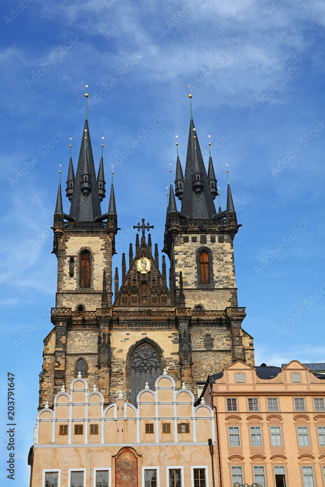 Cathedral of Our Lady before Tyn in Prague, Czech