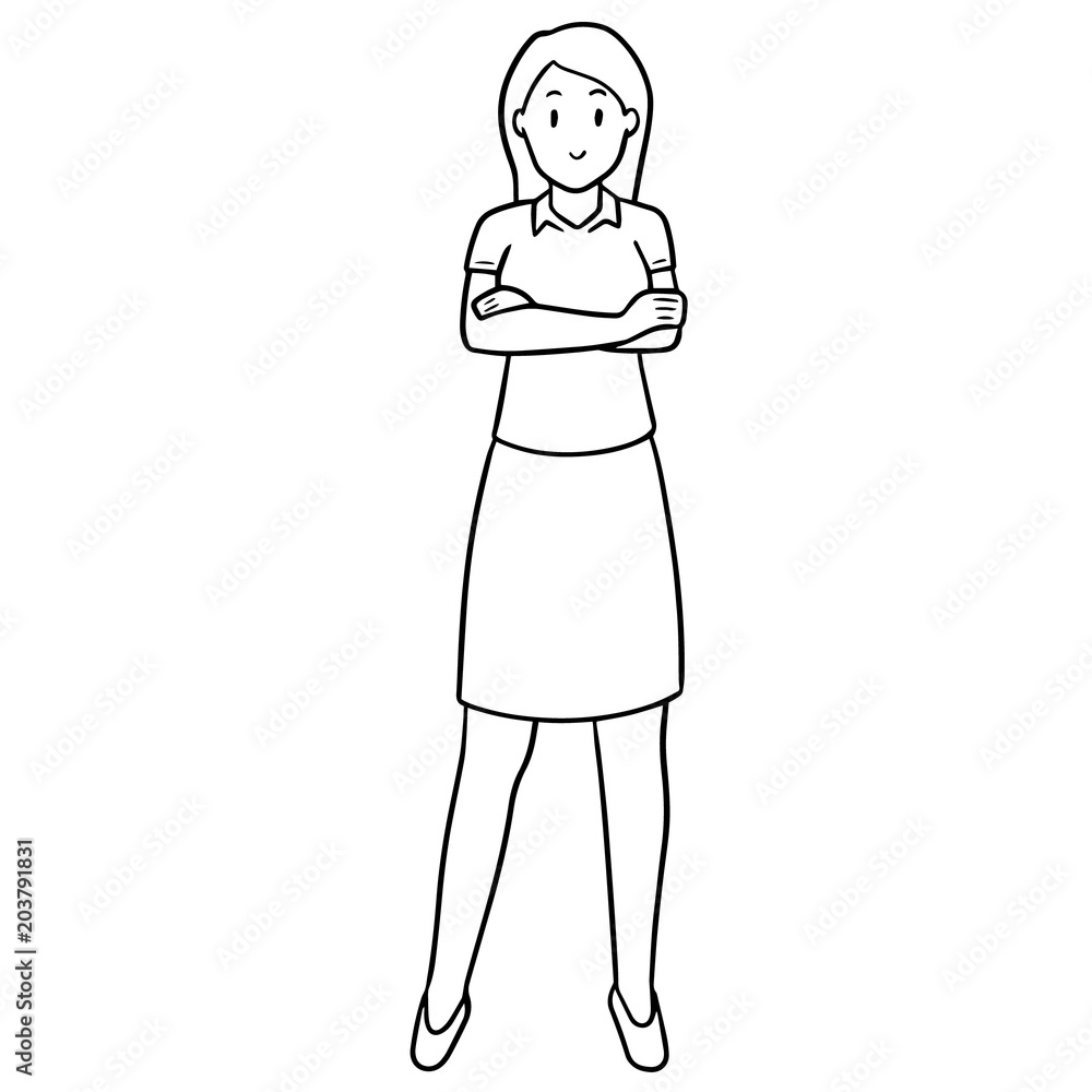 vector of woman