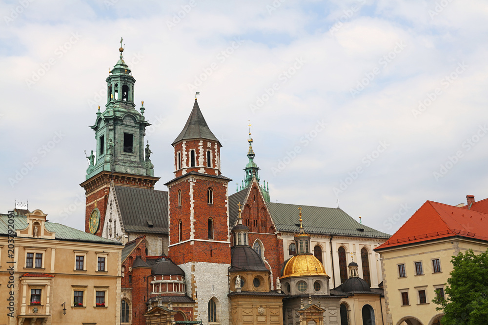 Wawel Royal Castle Cathedral in Krakow, Poland