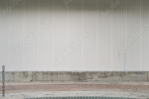 street wall background  Industrial background  empty grunge urban street with warehouse brick wall