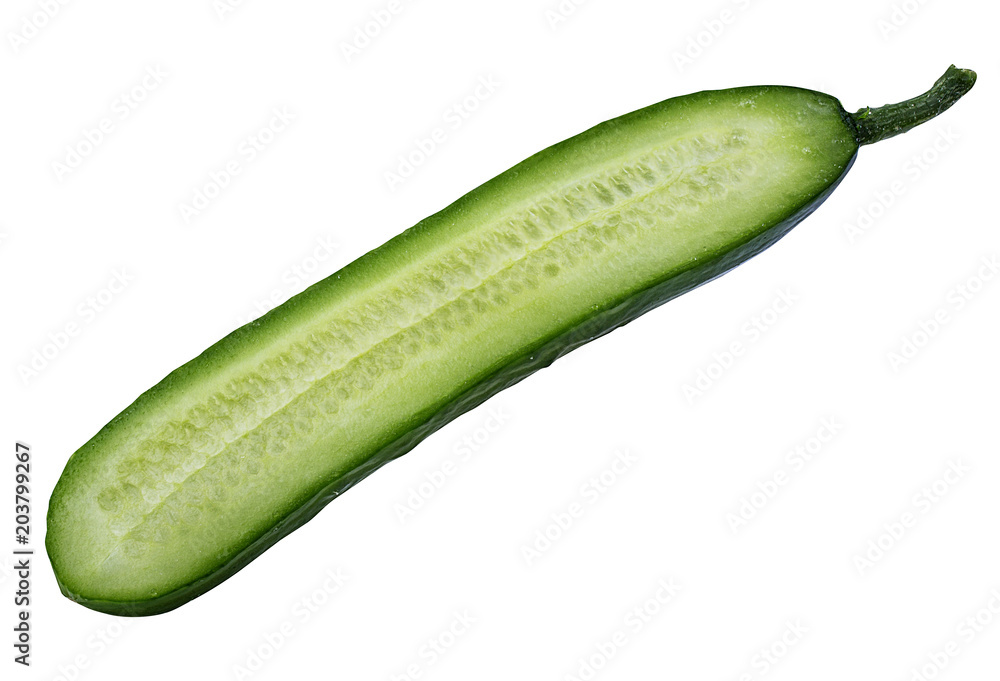 Fresh cucumber isolated on white background with clipping path Fresh cucumber isolated on white background with clipping path