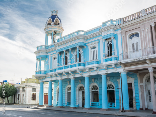 Colonial palace in Cienfuegos with sighting tower