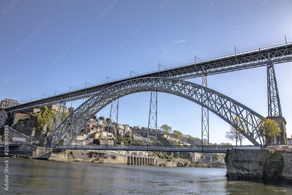 Bridge D. Luis in The City of Porto, Portugal