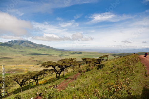 View from Ngorongoro road to the Serengeti - Tanzania
