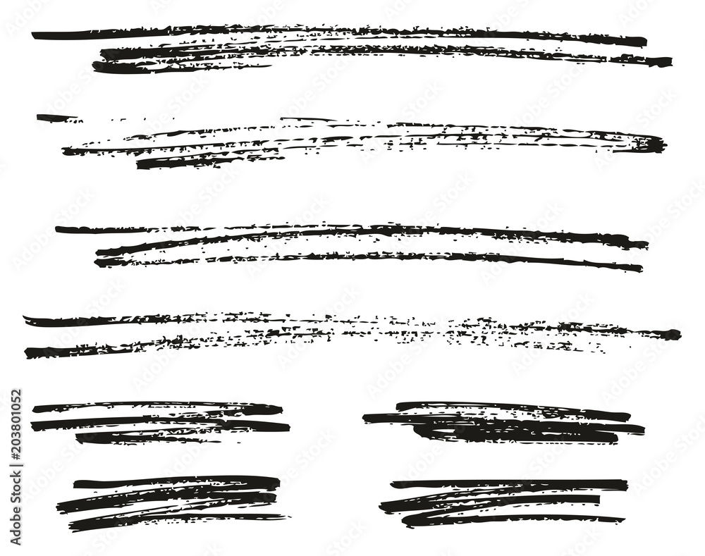 Pen Strokes Bold Line & Background Set 16 Pen Strokes Bold Line & Background Set 16