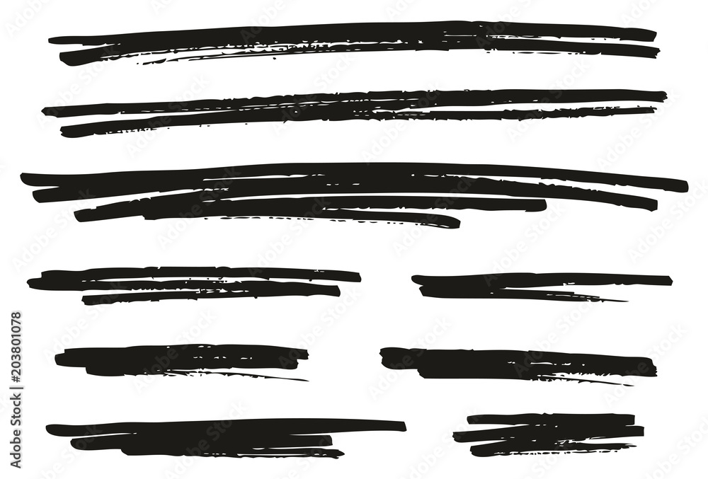 Pen Strokes Bold Line & Background Set 15 Pen Strokes Bold Line & Background Set 15