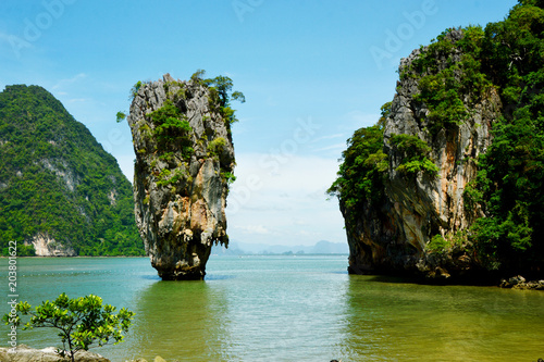 James bond Island or Khao Tapu In Phang Nga Bay Thailand.