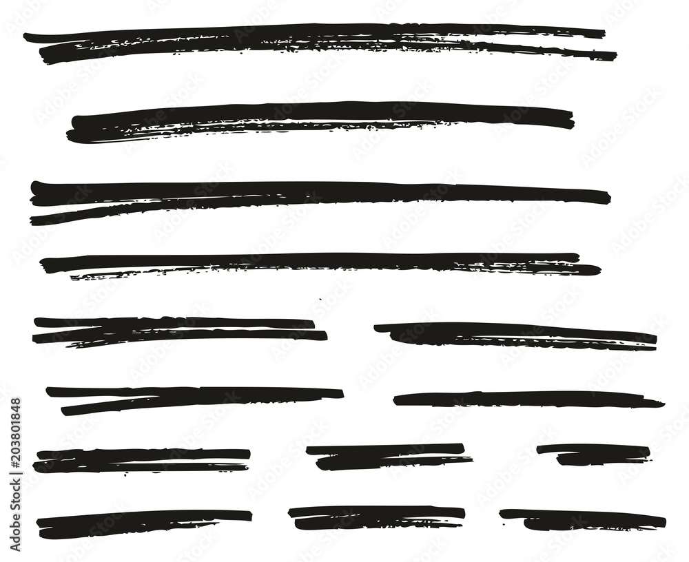 Pen Strokes Bold Line & Background Set 04 Pen Strokes Bold Line & Background Set 04