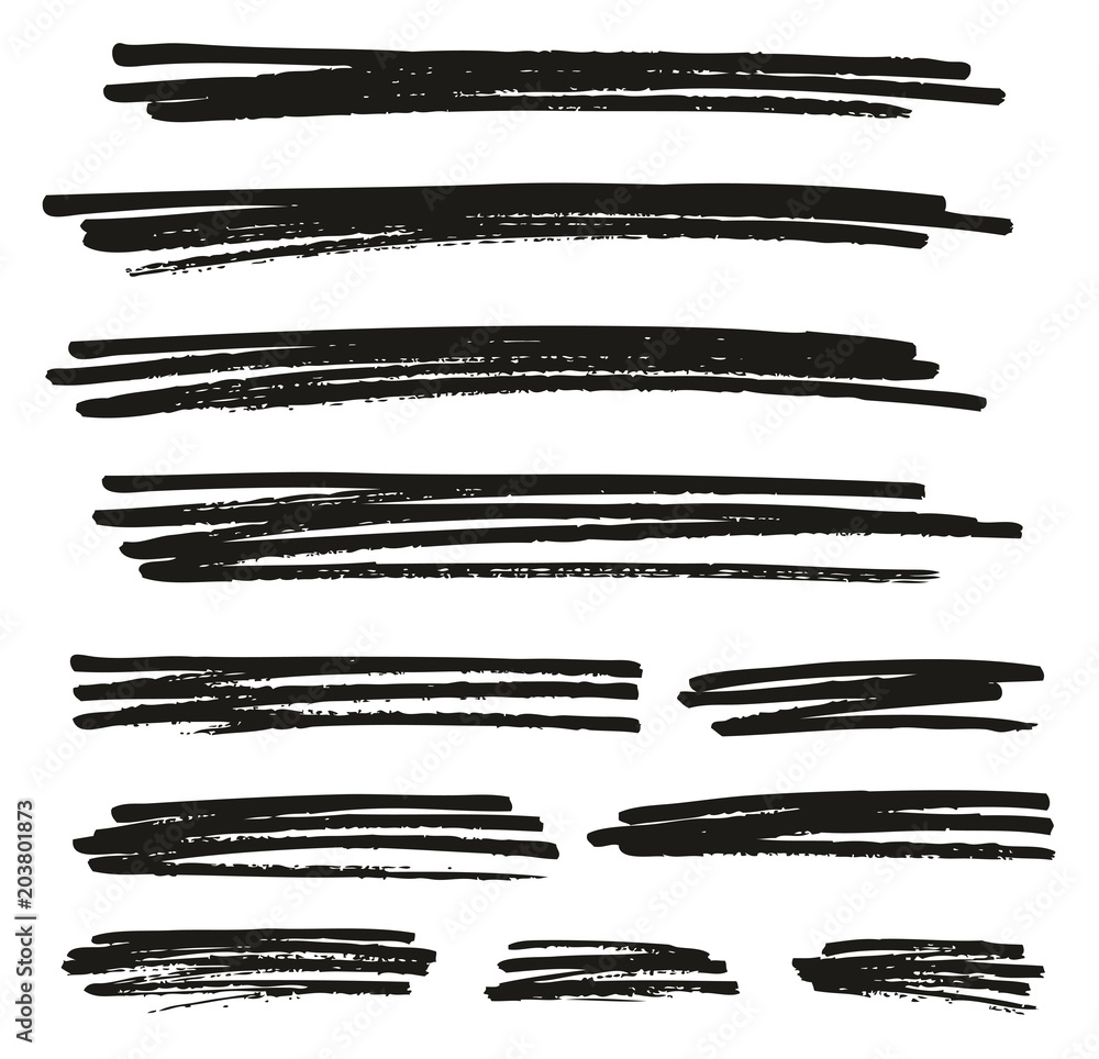 Pen Strokes Bold Line & Background Set 03 Pen Strokes Bold Line & Background Set 03