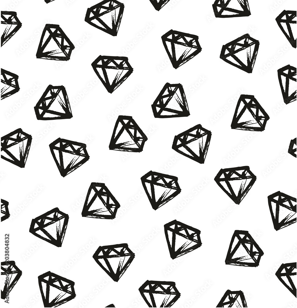 Pen Diamond Seamless Pattern & Background Freehand Set 04 Pen Diamond Seamless Pattern & Background Freehand Set 04