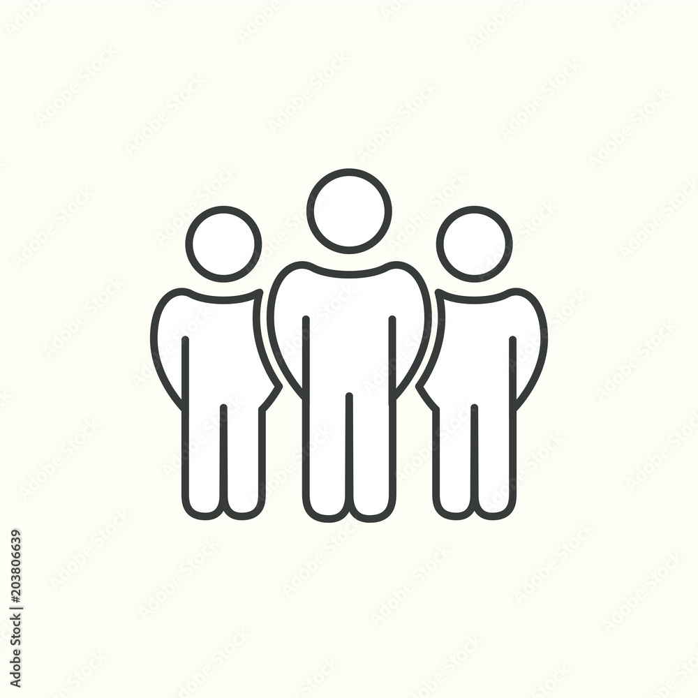 People Icon set in trendy flat style isolated on light background. Crowd signs. Person symbol for your infographics web site design, logo, app, UI. Vector illustration, EPS10. People Icon set in trendy flat style isolated on light background. Crowd signs. Person symbol for your infographics web site design, logo, app, UI. Vector illustration, EPS10.