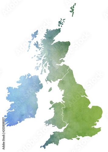 Gro  britannien Karte