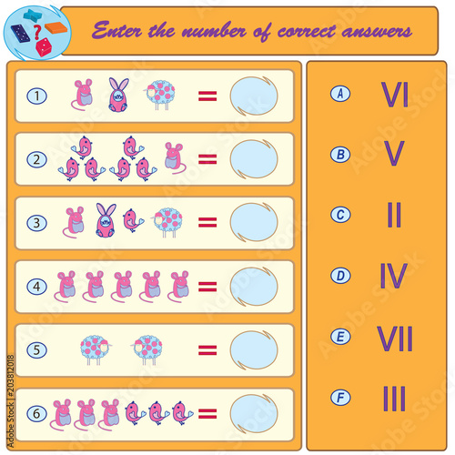 Logical task. Find and enter the right answers the right answers