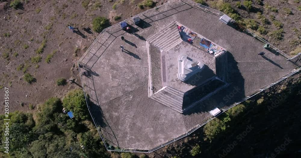 custom made wallpaper toronto digitalKelimutu tri coloured volcano crater covered with mist an aerial view early morning, Indonesia