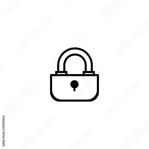 lock icon. sign design