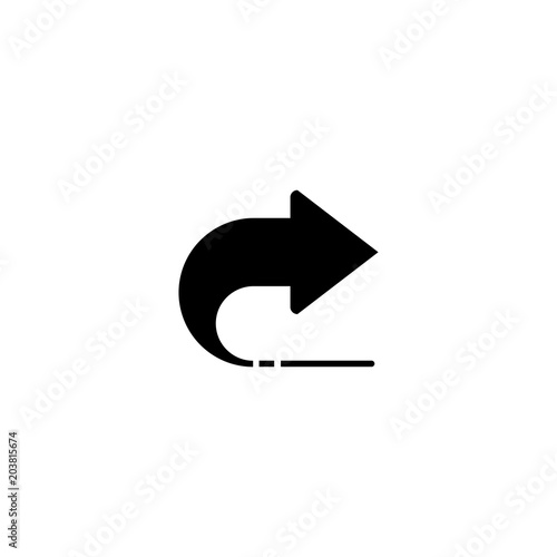 right arrow icon. sign design