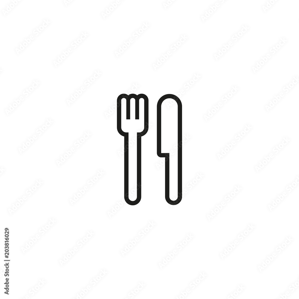 fork and knife icon. sign design fork and knife icon. sign design